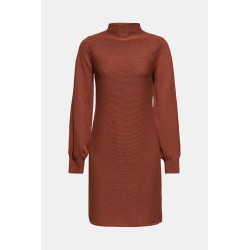 Robe-pull à manches ballon, 100 % coton
